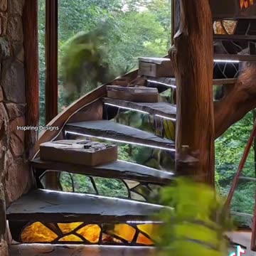 A STAIN GLASS STAIRCASE