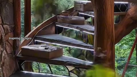 A STAIN GLASS STAIRCASE