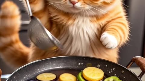 Who needs a sous-chef when you have this purr-fect little helper? 😻🔥