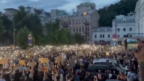 ⚡Protests erupt against Ukrainian Dictator Zelensky in Kiev