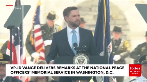JD Vance Honors Fallen Police Officers At National Peace Officers' Memorial Service