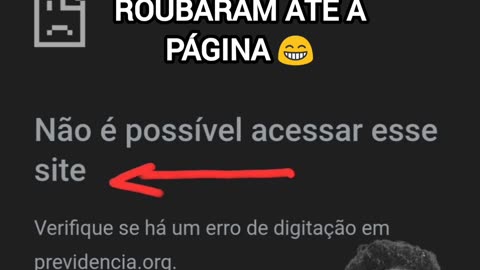 ROUBARAM ATÉ A PÁGINA DA PREVIDÊNCIA.