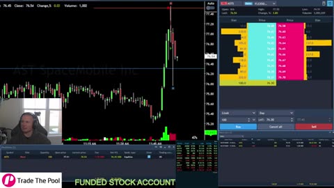 Shorting $ASTS dengan Trade the Pool #daytrade #stocks