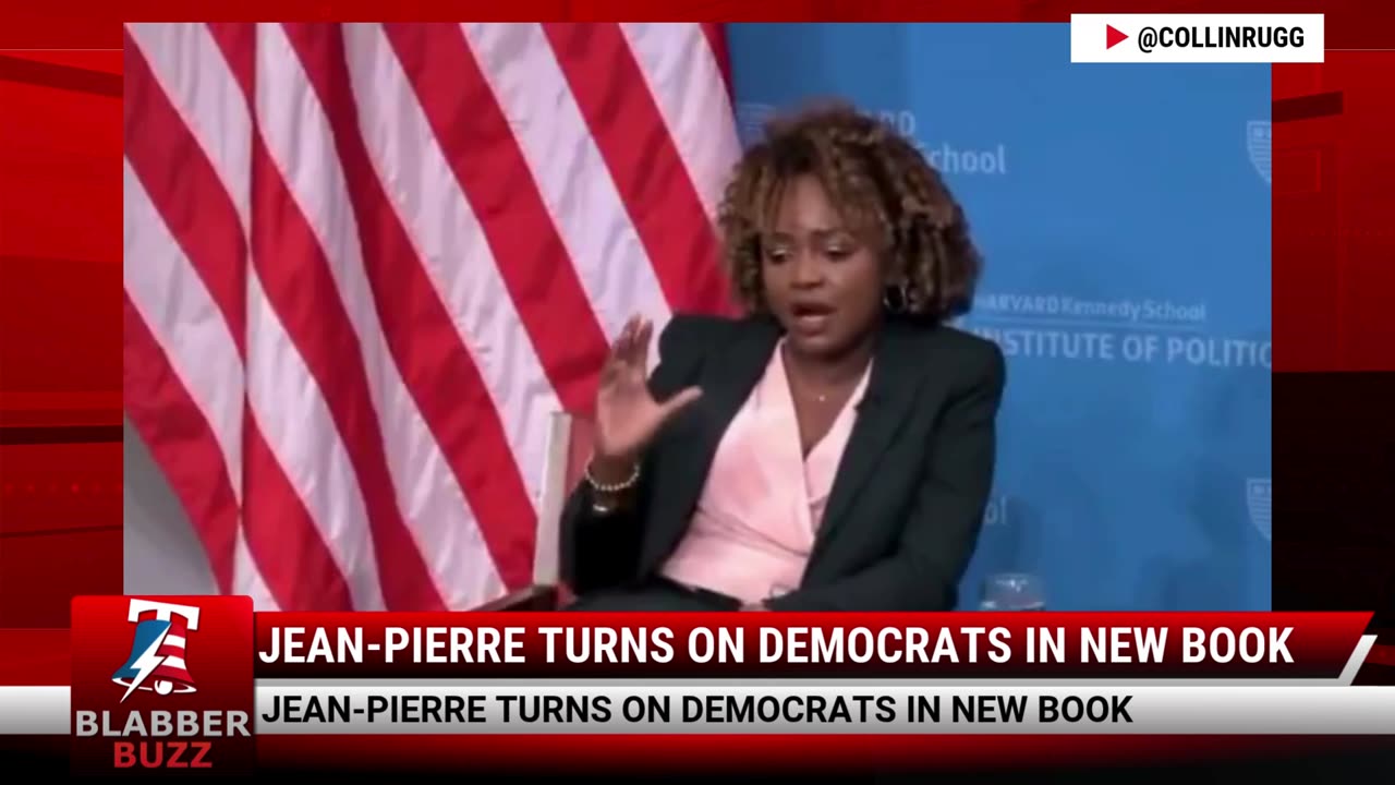 Jean-Pierre Turns On Democrats In New Book
