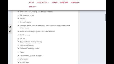 Website Read | ABUSIVE MEN DESCRIBE THE BENEFITS OF VIOLENCE