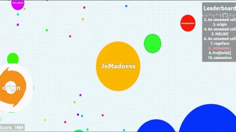 Great Solo Agario Gameplay !!