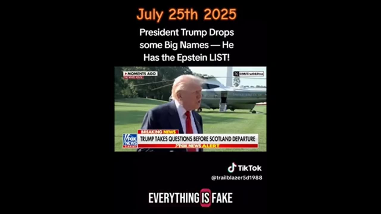 Trump knows about the list ;)