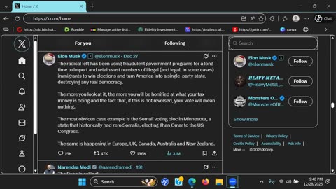 Elon Rightly Warns us of being a one party state