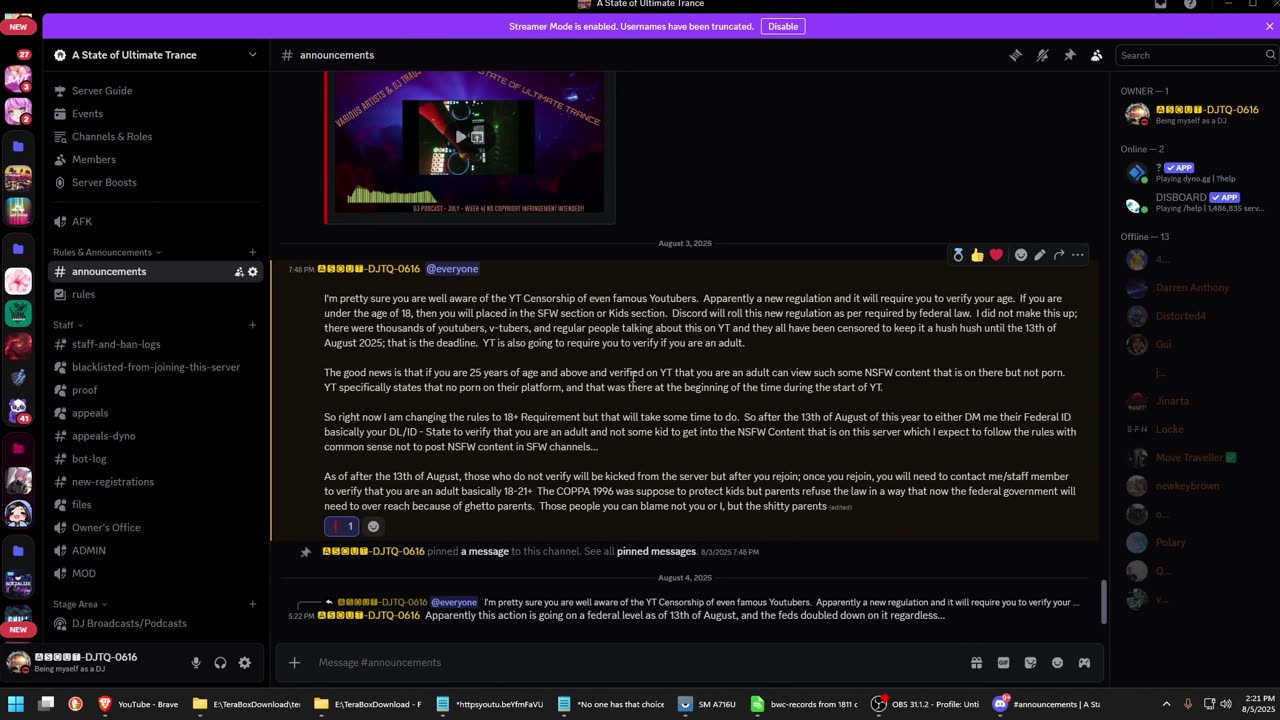 Federal Id Checks And Yt Plus Back Story