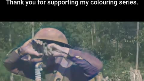 Officer Gas Mask Demonstration Mock Attack Camp Upton #ColourisedHistory