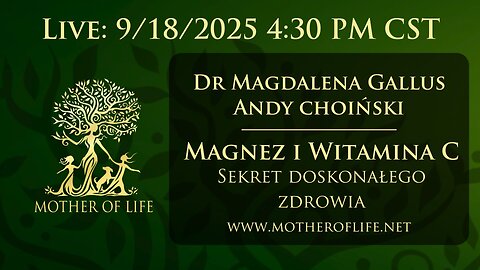 9/18/25 | Magnez i Witamina C: Sekret doskonałego zdrowia | Magdalena Gallus i Andy Choiński