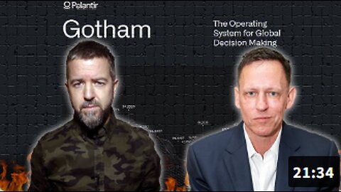 Palantir’s “Gotham” A.I. SURVEILLANCE SYSTEM And Peter Thiel’s 4-Part Series ON THE ANTICHRIST!
