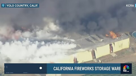 California fireworks warehouse catches fire and explodes