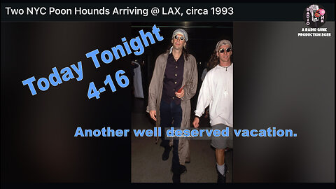 GunkCulture - Weds April 16th - Another well deserved vacation for Howard Stern