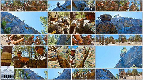 US Marines TIE KNOTS and RAPPEL Down Mountains - Marine Corps Training