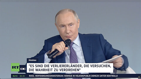 Putin: "Es sind die Verliererländer, die versuchen, die Wahrheit zu verdrehen"