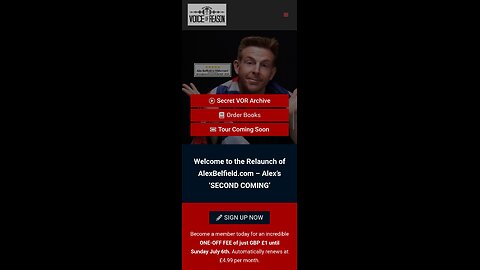 Alex Belfieid Back again after being bagged up, sign up fast let give our support