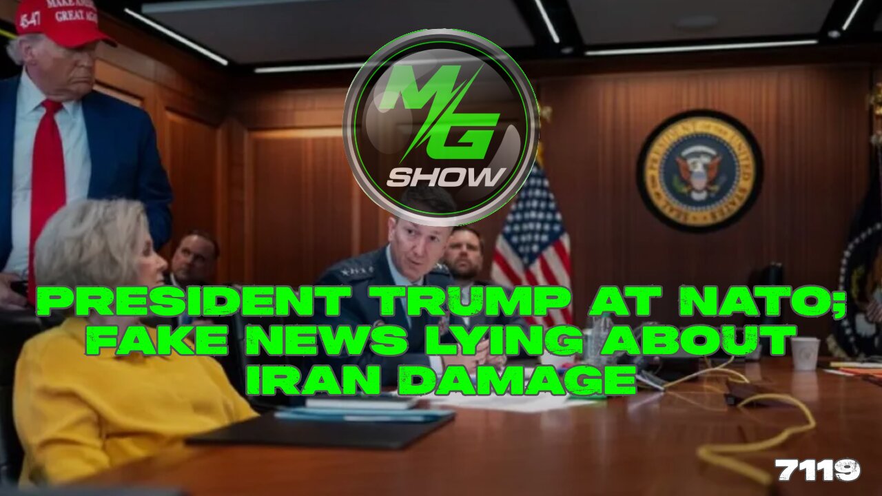 President Trump at NATO; Fake News Lying About Iran Damage