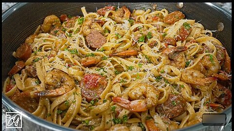 Shrimp and Sausage Cajun Pasta