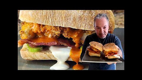 Buffalo Chicken Ciabatta Hand-Held | Air Fryer Buffalo Style