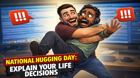 National Hugging Day: Explain Your Life Decisions – Improv Scambaiting #411