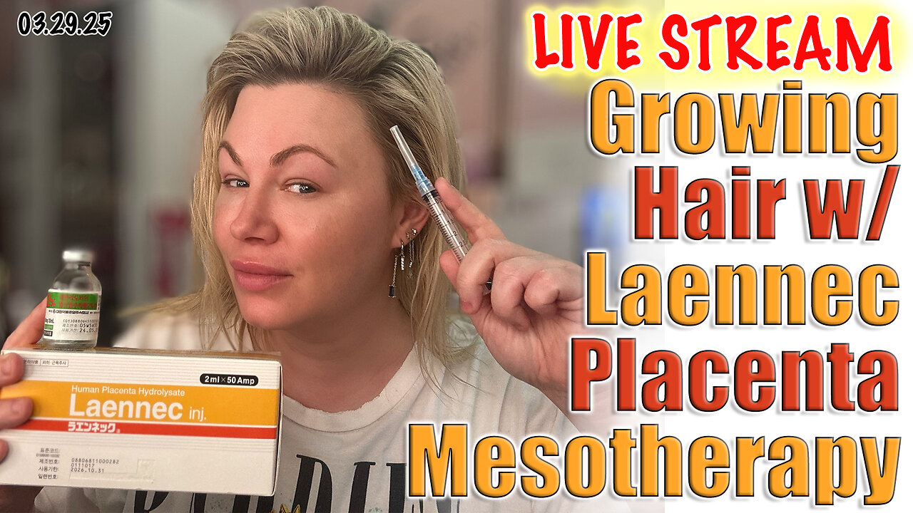 Live Growing Hair With Laennec Placenta Mesotherapy! AceCosm.com and code Jessica10 Saves you Money