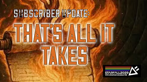 SubScriber Update: That's All It Takes