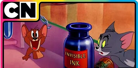 Tom and Jerry 😺🐭| Jerry’s Invisible Ink Prank! 😆| Animated Cartoon 😍| Cat & Mouse Cartoon