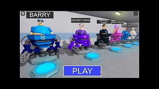 Escaping from a ROBOT BARRY'S PRISON RUN! And BECAME a ALL ROBOT MORPHS