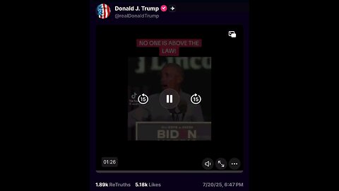 "NO ONE IS ABOVE THE LAW"!