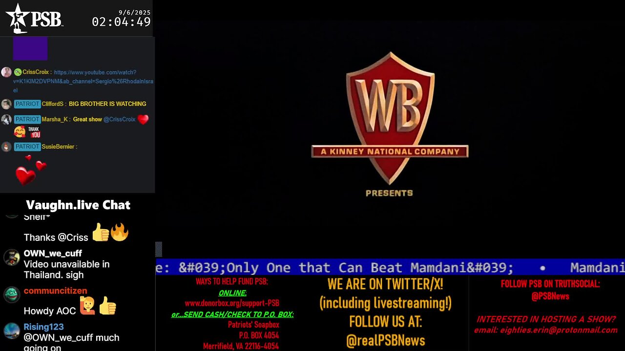 2025-09-06 02:00 EDT - Overnight: with AOC