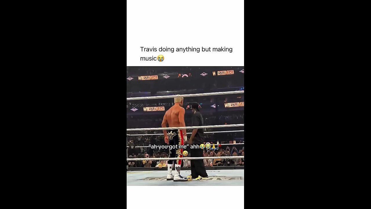 Travis doing anything but making music 🎵 🎶 😭