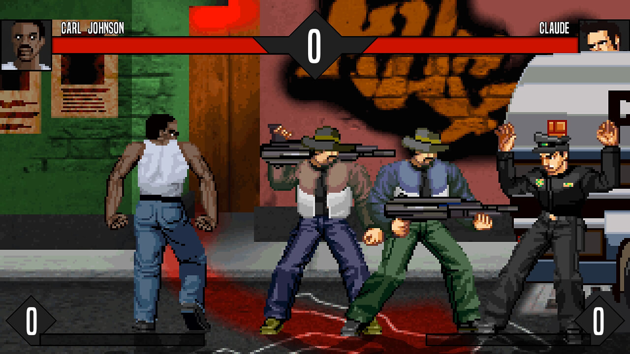 MUGEN - Carl Johnson vs. Claude - Download