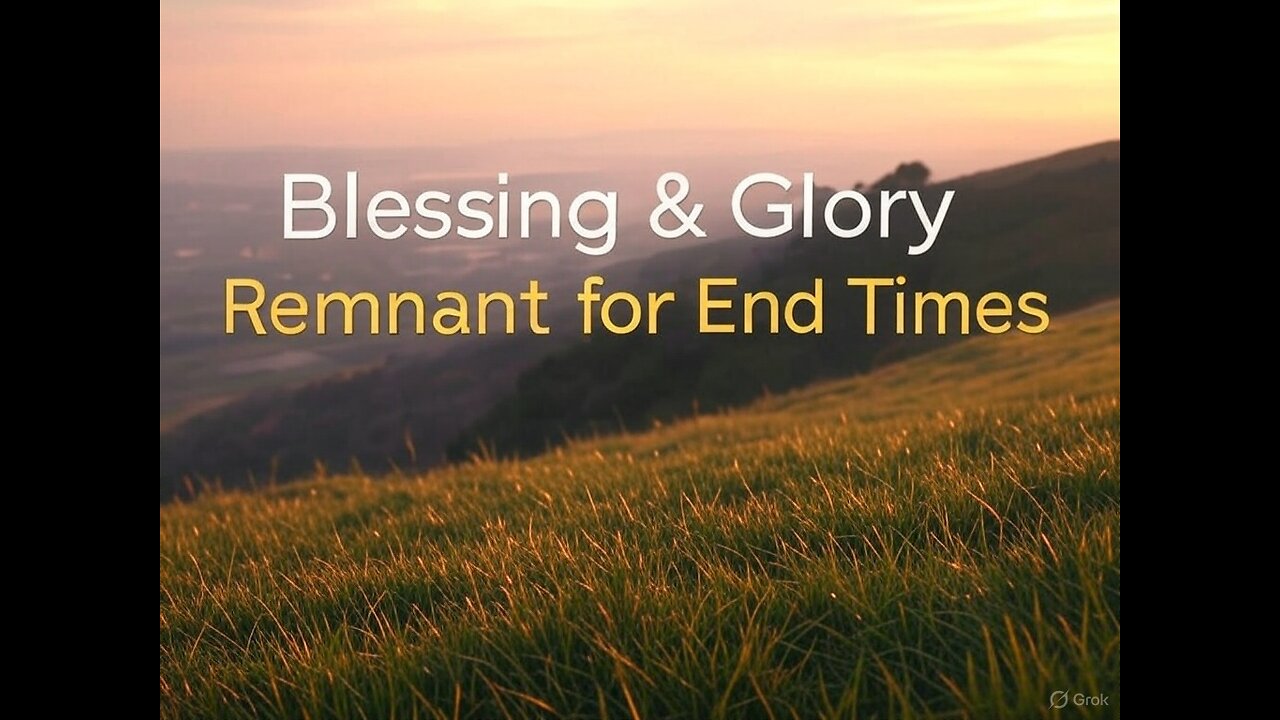Blessing and Glory- Remnant For End Time- (2025-04-09)
