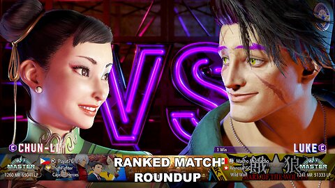 Kuya Kalbo SF6 Ranked Match Roundup. Chun Li Master Rank [Hori Fight Stick]