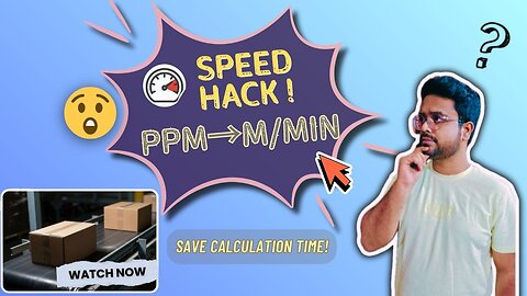 Master PPM (CPM OR BPM) to M/Min Speed Calculations in Just 7 Minutes (Speed hack)