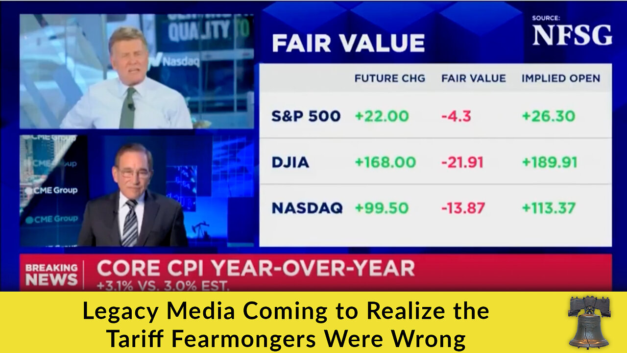 Legacy Media Coming to Realize the Tariff Fearmongers Were Wrong