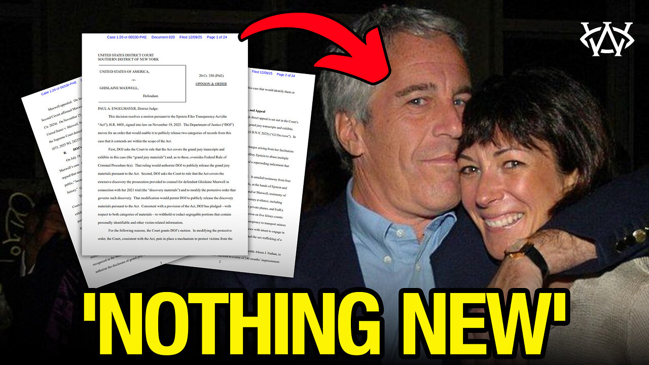 Judge Orders Maxwell Files Released!!