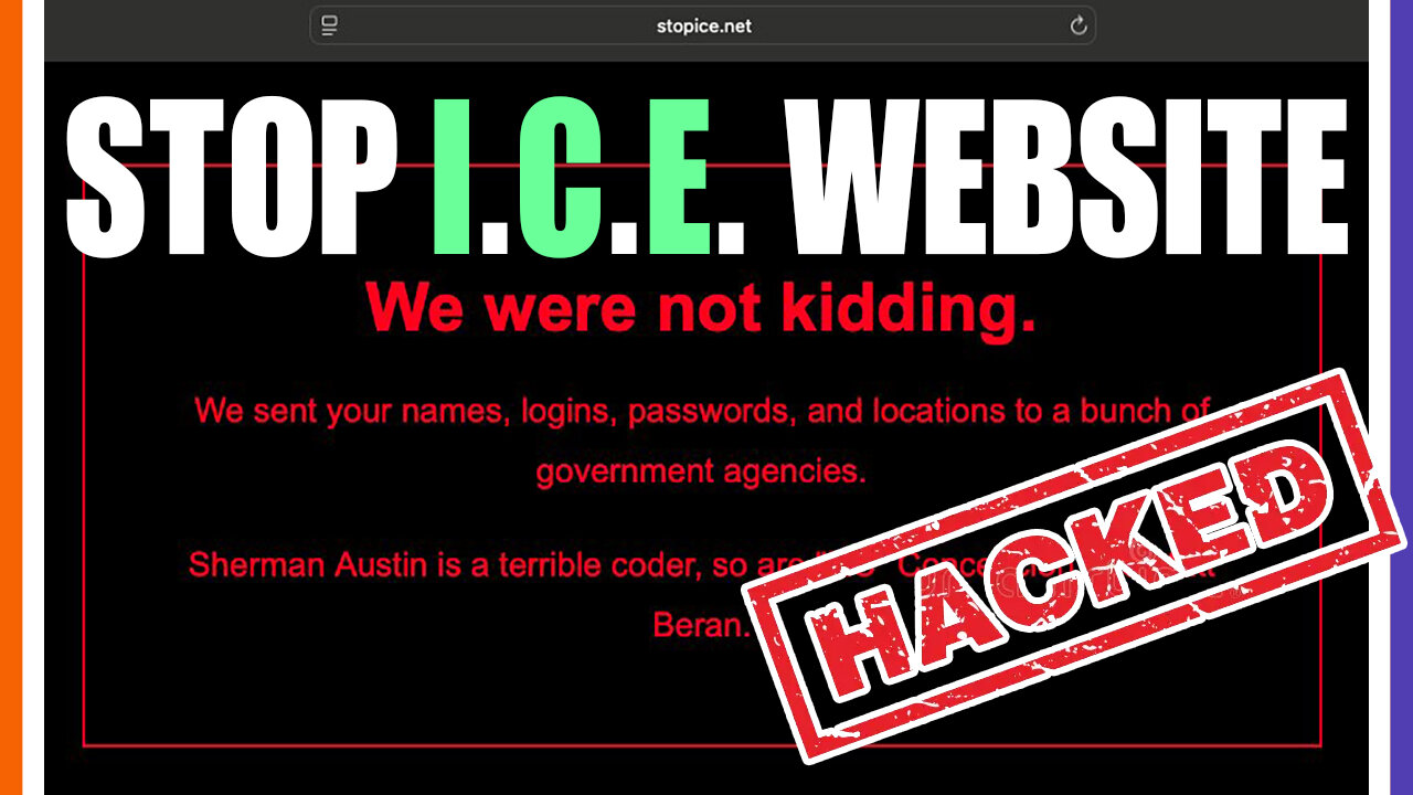 Stop ICE Website Has Been Hacked 🤣😆😂