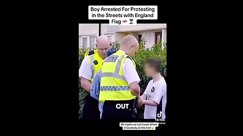 🚨 OUTRAGEOUS! Police arrest 8 year old English boy for waving … an English flag!