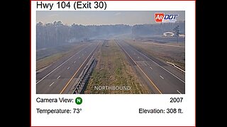 livestream of fire on I530 in Arkansas. Several more fires going in Central Arkansas