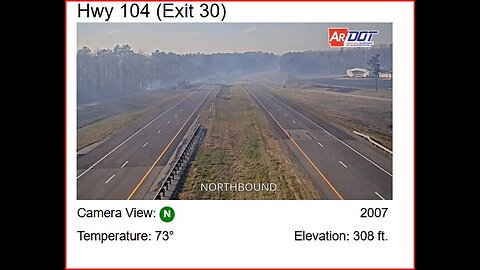 livestream of fire on I530 in Arkansas. Several more fires going in Central Arkansas