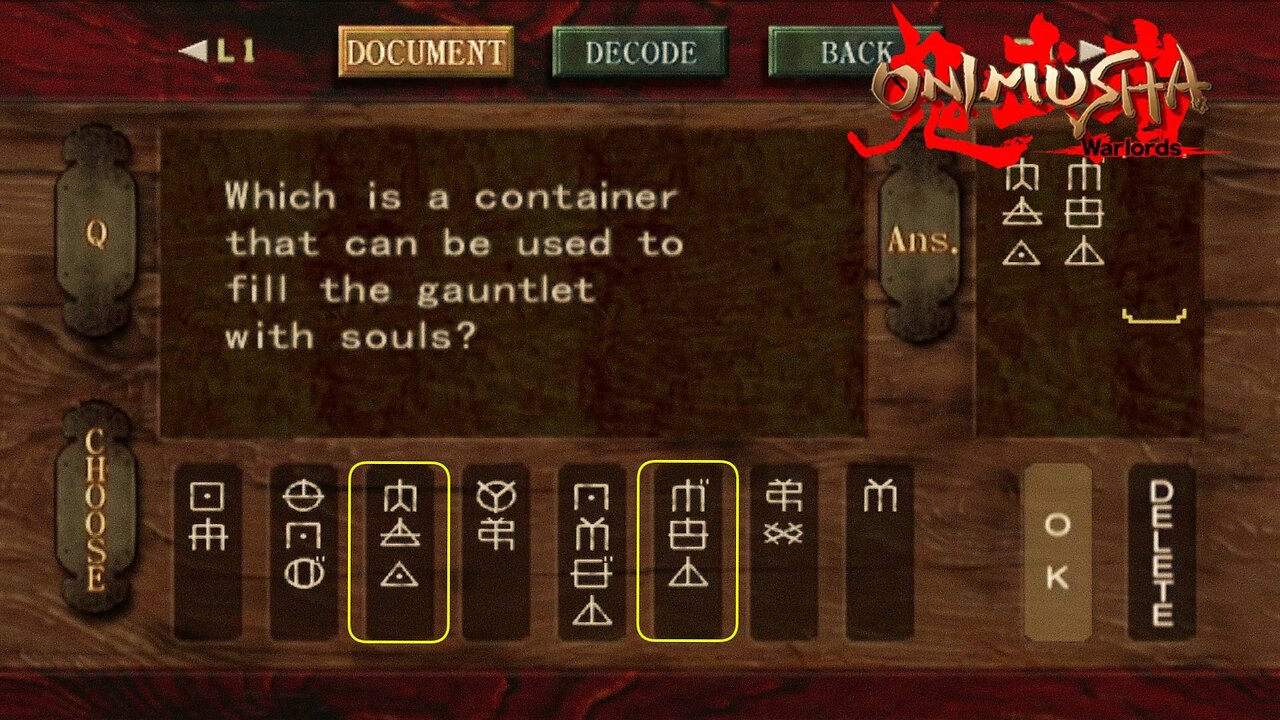 Onimusha Warlords Decoder Box Genbu Puzzle