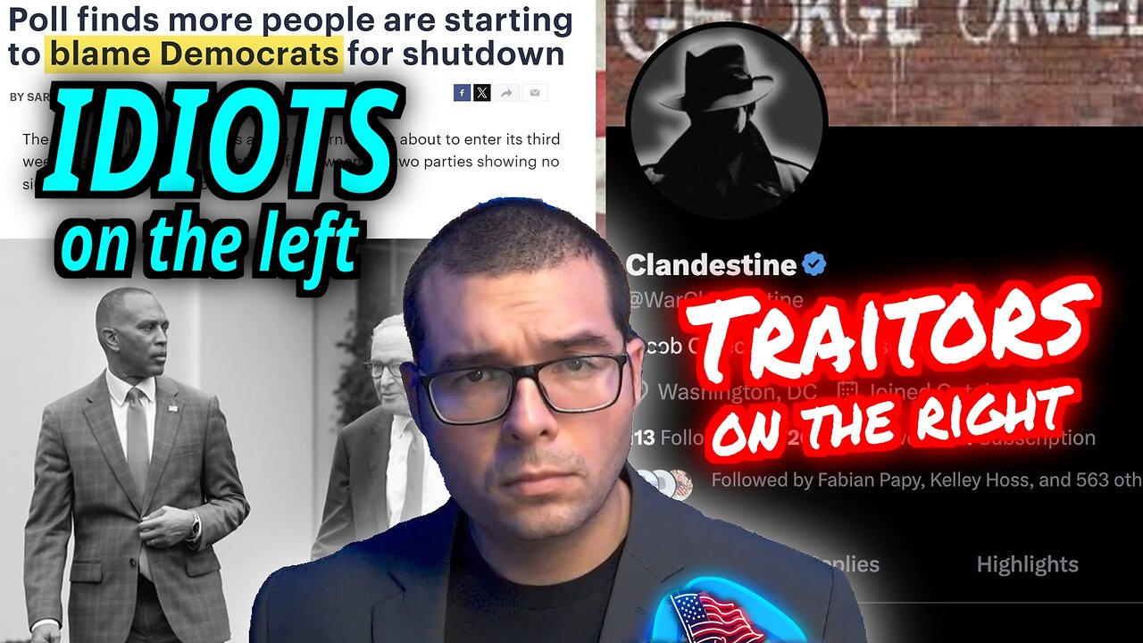 Idiots to the LEFT and Traitors to the RIGHT. Stuck in the UNIPARTY with you. TC 10/16/25