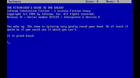 The Hitchhiker's Guide to the Galaxy (PC - 1984) fully amused playthrough part 1/4
