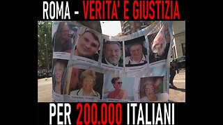 Roma, manifestazione 'Verità e Giustizia per 200mila italiani'