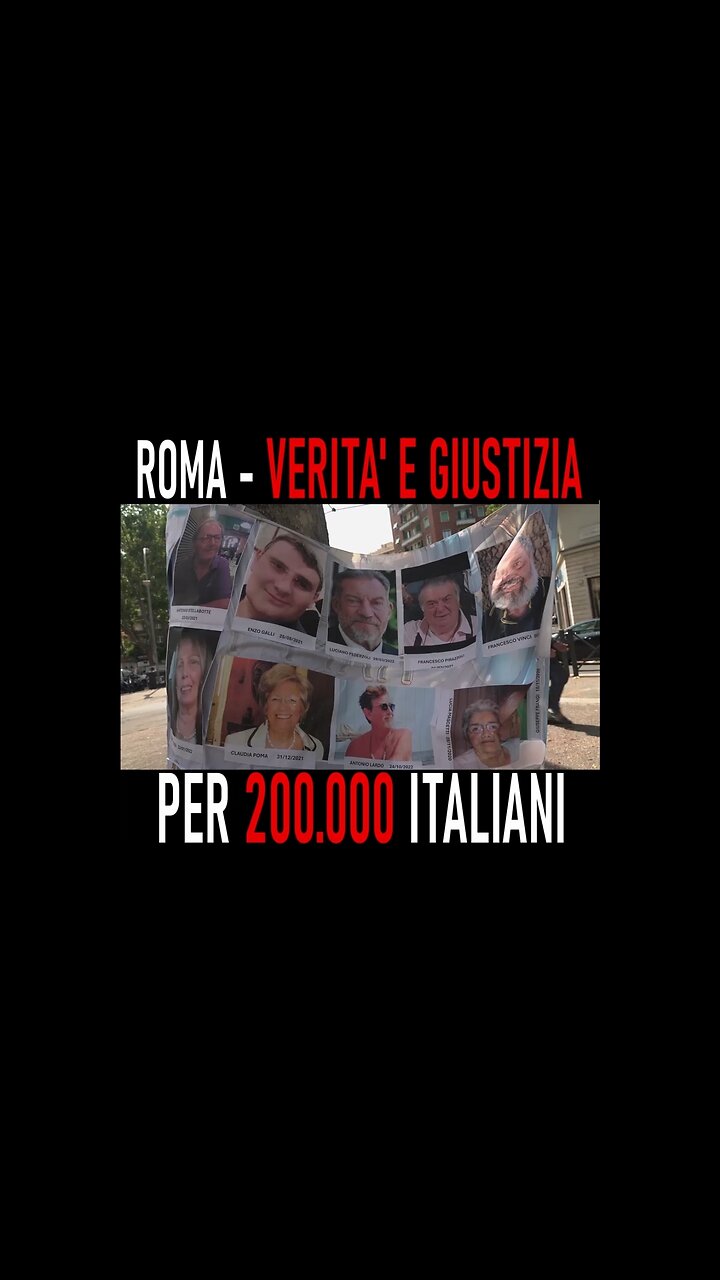 Roma, manifestazione Verità e Giustizia per 200mila italiani