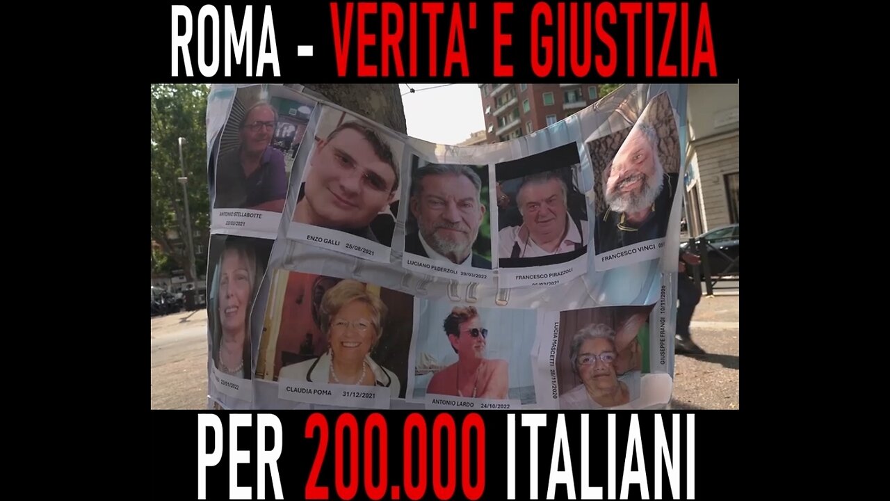 Roma, manifestazione 'Verità e Giustizia per 200mila italiani'