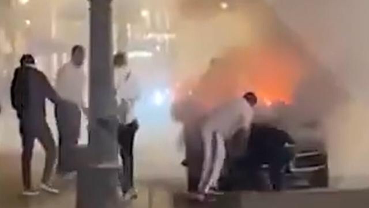 PUTIN LIMO BLOWN UP