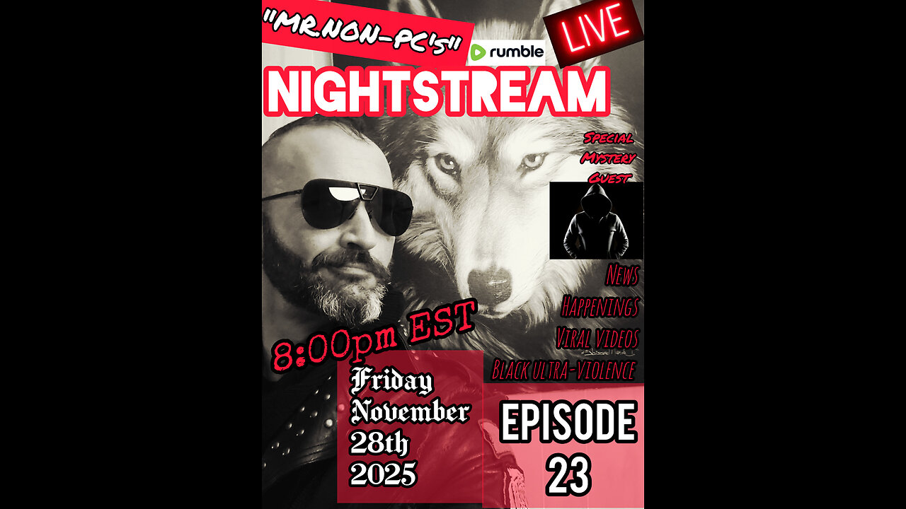 MR.NON-PC's : NightStream: Episode 23 - Guest Host - Randy Rome